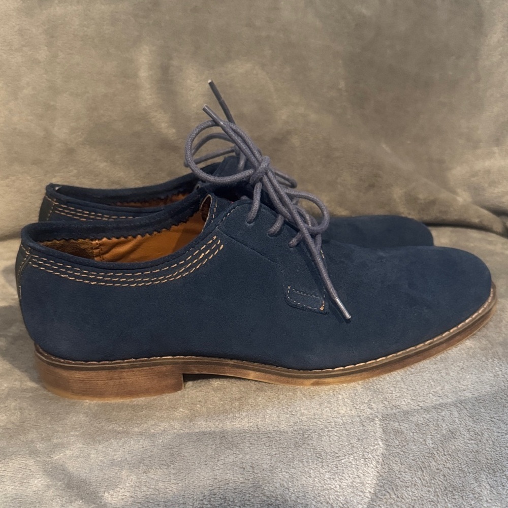 Calvin Klein Deep Blue Suede Derbys
